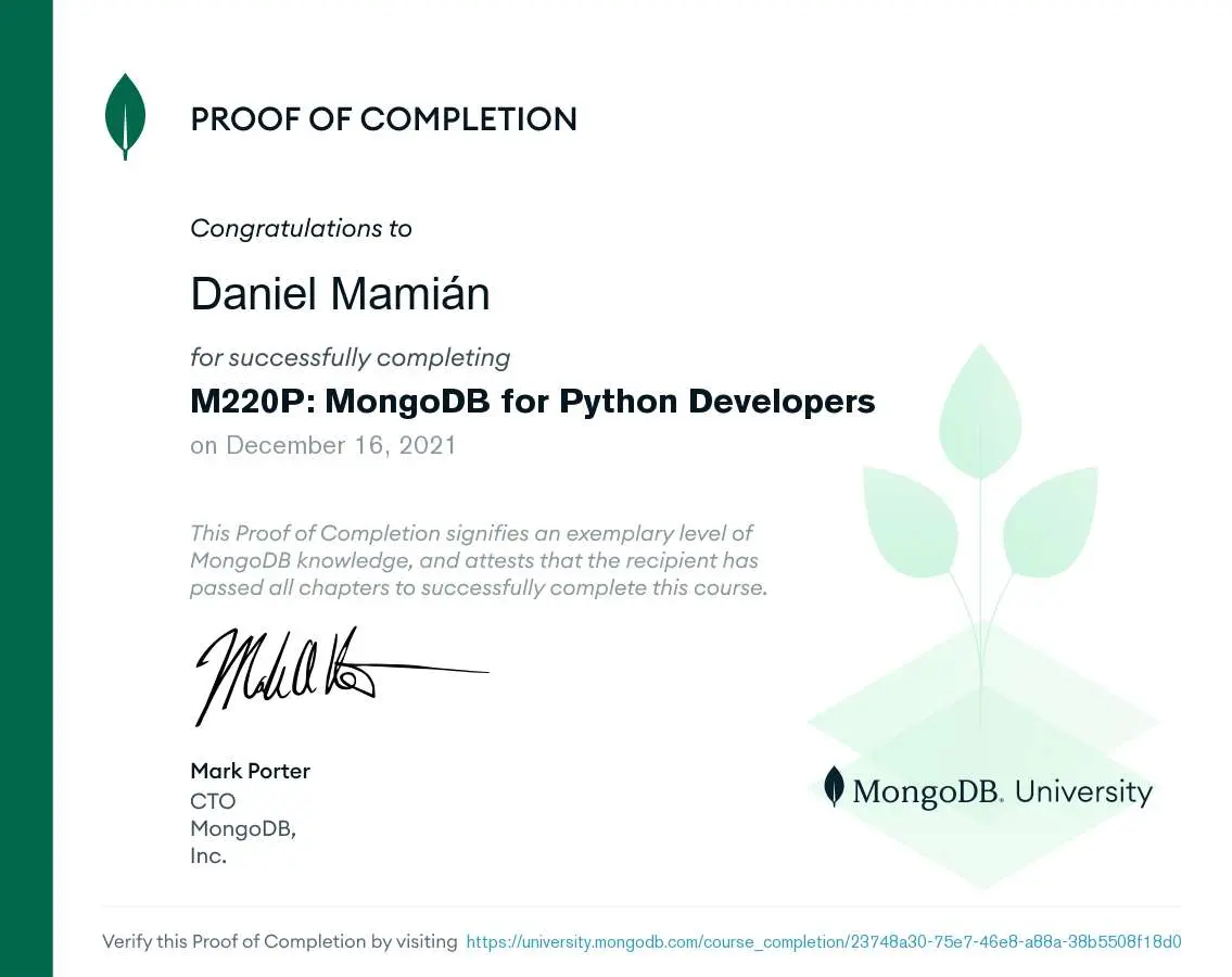 MongoDB for Python Developers