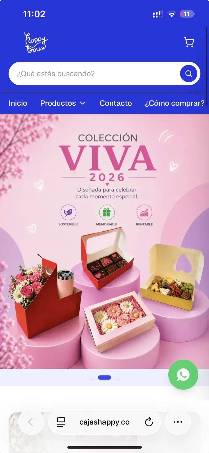 Cajas Happy en celular